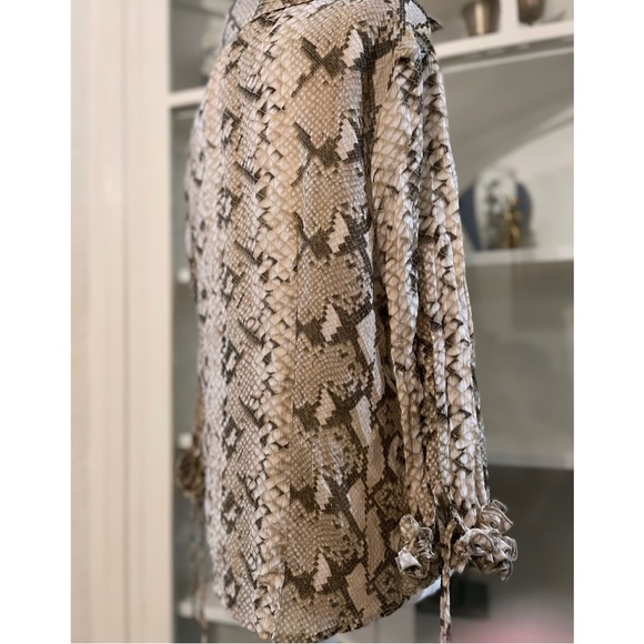 Y2K Snake Print Top - Picture 2 of 5